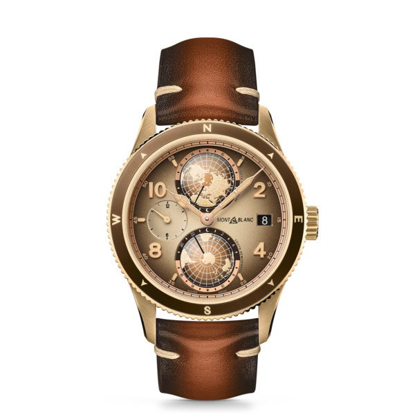  Montblanc - Montblanc 1858 Geosphere Edición Limitada - 1858 Piezas - Marrón - Aluminio-cupro - Titanio - Mb128504 - Reloj 