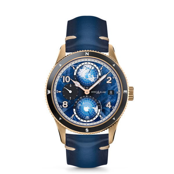  Montblanc - Montblanc 1858 Geosphere 0 Oxygen Edición Limitada - 1786 Piezas - Azul - Mb129415 - Reloj 