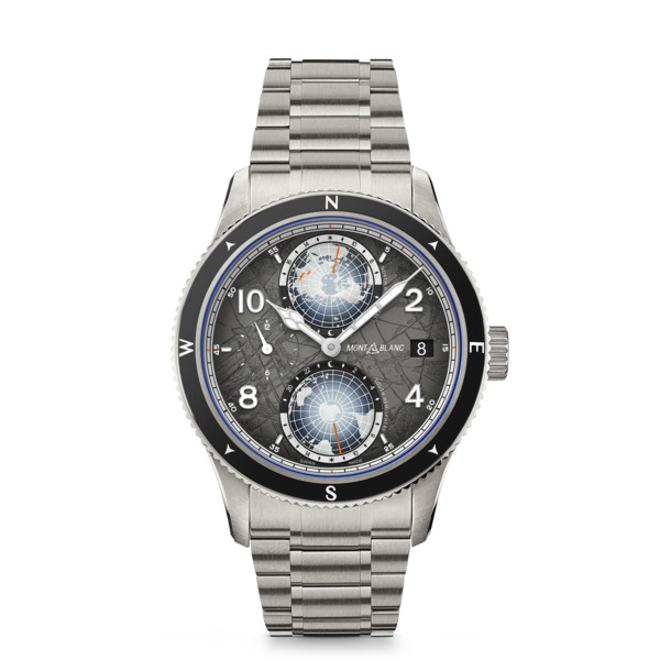  Montblanc - Montblanc 1858 Geosphere 0 Oxygen The 8000 - Gris - Titanio, Acero, Cerámica - Mb130982 - Reloj 