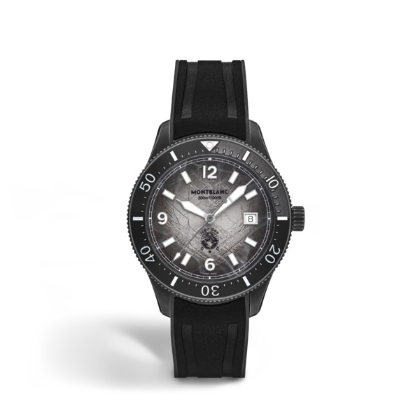  Montblanc - Montblanc Iced Sea Automatic Date 0 Oxygen - Negro - Acero - Cerámica - Mb134017 - Reloj 