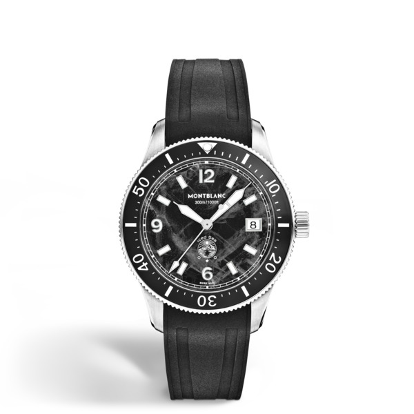  Montblanc - Montblanc Iced Sea Automatic Date 0 Oxygen - Negro - Acero - Cerámica - Mb136542 - Reloj 