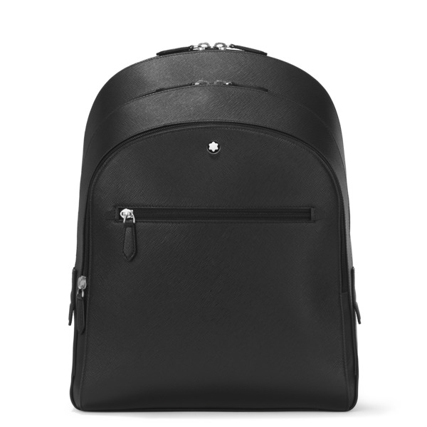  Montblanc - Mochila Mediana Con 3 Compartimentos De Piel Sartorial - Negro - Piel - Mb130275 - Mochilas 