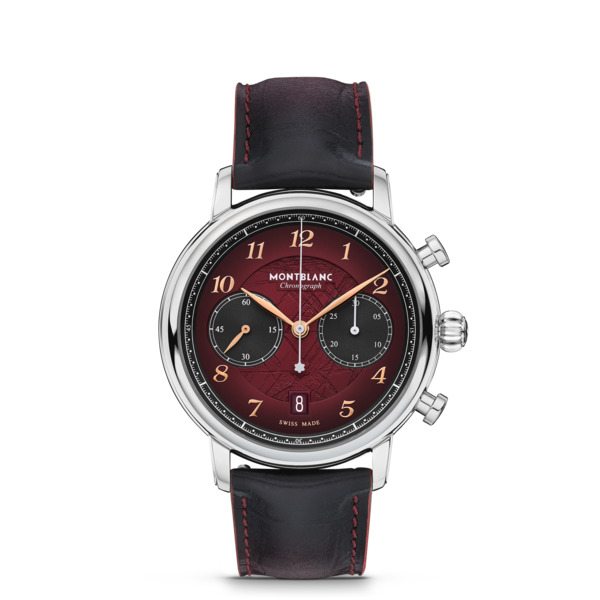  Montblanc - Montblanc Star Legacy Chronograph 42 Mm Edición Limitada - 1786 Piezas - Burdeos - Acero - Mb133245 - Reloj 