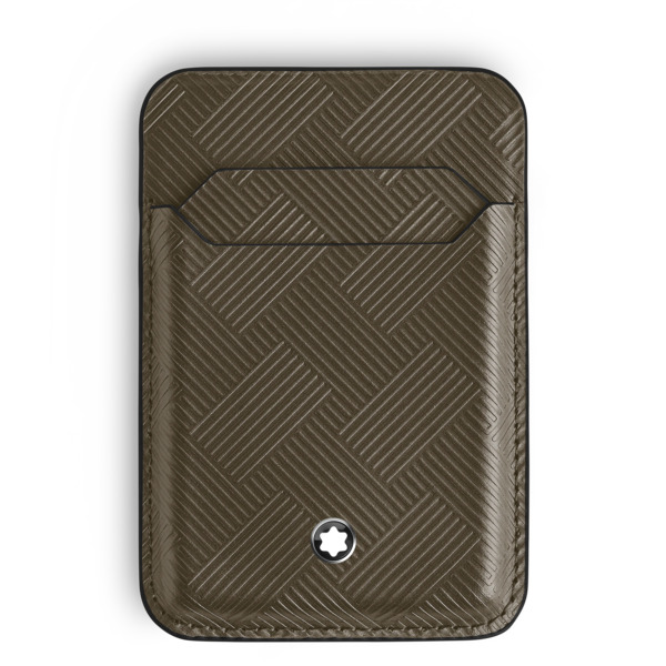  Montblanc - Tarjetero Para 2 Tarjetas De Crédito Para Iphone Con Magsafe De Piel Extreme - Caqui - Piel - Mb221634 - Carteras 