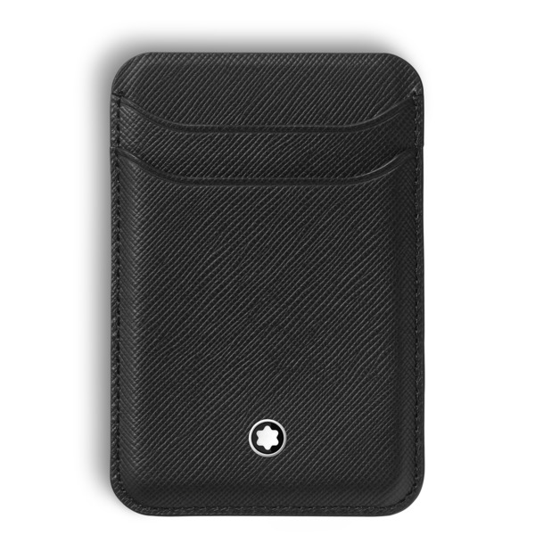  Montblanc - Tarjetero Para 2 Tarjetas De Crédito Para Iphone Con Magsafe De Piel Sartorial - Negro - Mb130325 - Carteras 