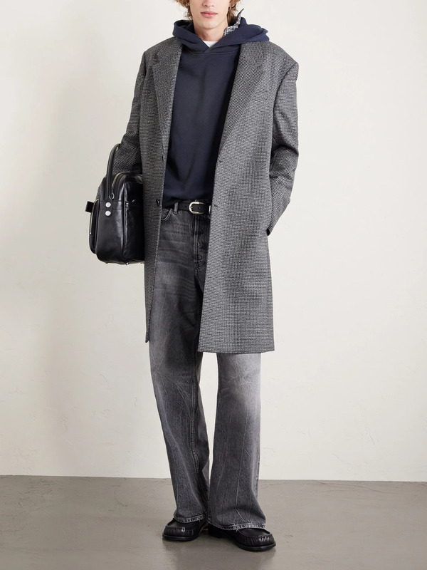  Acne Studios - Franziska Garment-dyed Distressed Logo-print Cotton-blend Jersey Hoodie - Men - Black - Xxs 