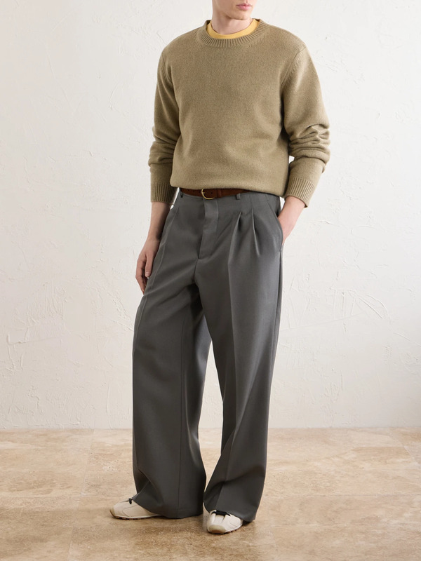  A.p.c. - Edmond Logo-intarsia Wool Sweater - Men - Neutrals - Xs 