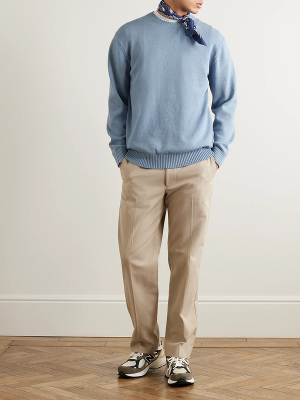  Beams Plus - Wool Sweater - Men - Blue - S 