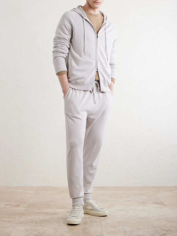  Derek Rose - Finley Cashmere Drawstring Sweatpants - Men - Neutrals - S 