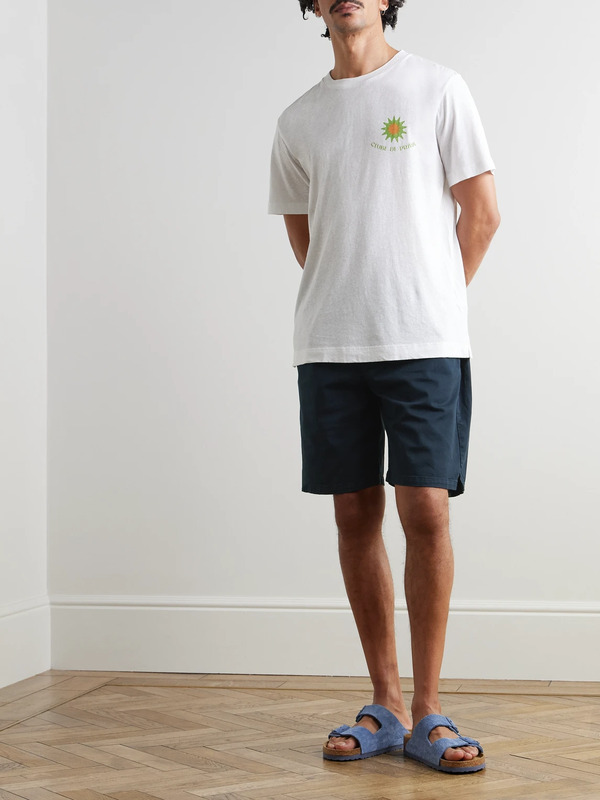  Frescobol Carioca - Sergio Straight-leg Lyocell, Linen And Cotton-blend Shorts - Men - Blue - Uk/us 38 