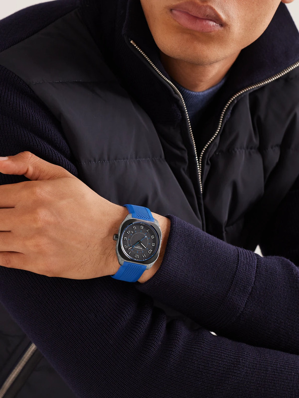  Hermès Timepieces - H08 Automatic 39mm Glass Fibre And Rubber Watch, Ref. No. 402990ww00 - Men - Blue 