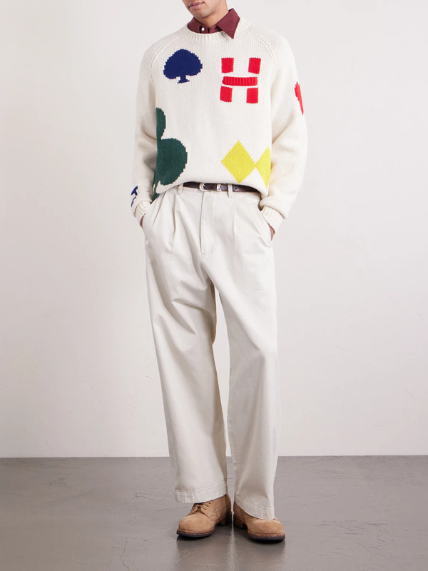  Human Made - Intarsia Wool-blend Sweater - Men - White - L 