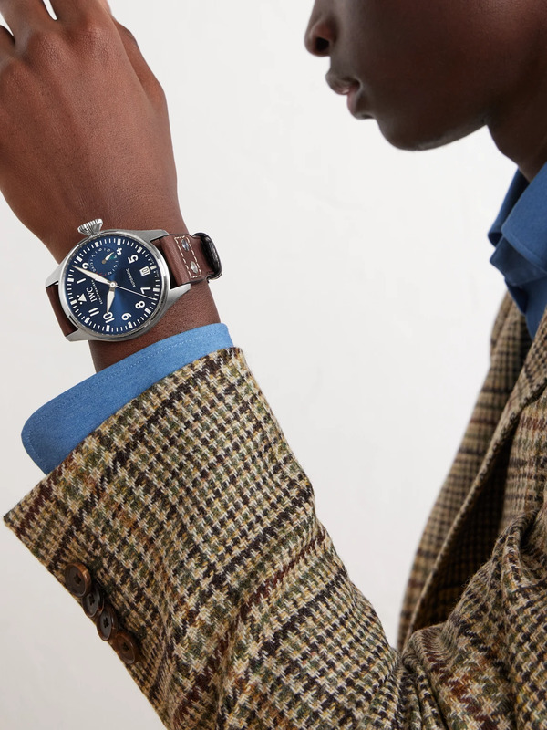  Iwc Schaffhausen - Big Pilot's Le Petit Prince Edition Automatic 46.2mm Stainless Steel And Leather Watch, Ref. No. Iw501002 - Men - Blue 