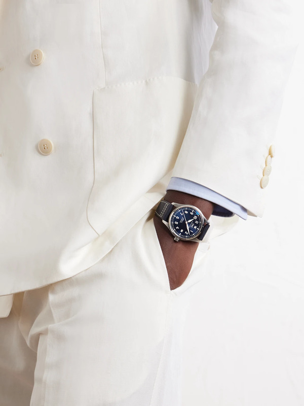  Iwc Schaffhausen - Pilot's Mark Xx Automatic 40mm Stainless Steel And Leather Watch, Ref. No. Iw328203 - Men - Blue 