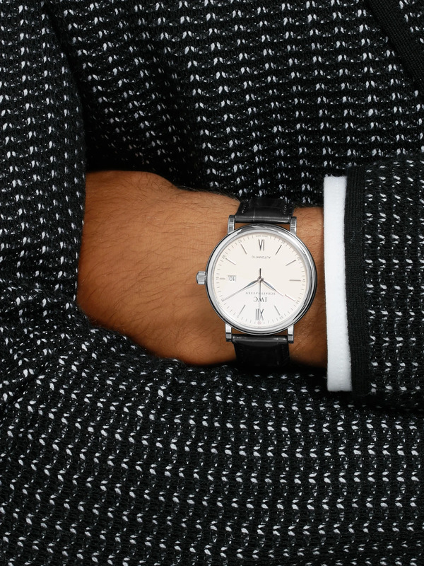 Iwc Schaffhausen - Portofino Automatic 40mm Stainless Steel And Alligator Watch, Ref. No. Iw356501 - Men - White 