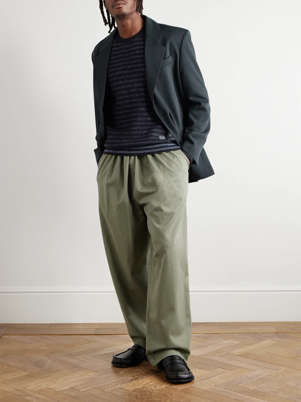  Loewe - Striped Wool-blend Sweater - Men - Blue - S 