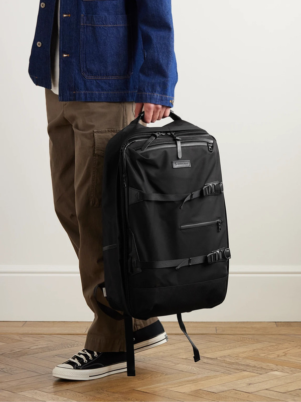  Master-piece - Potential 3way Convertible Leather And Canvas-trimmed Cordura® Mastertex Backpack - Men - Black 