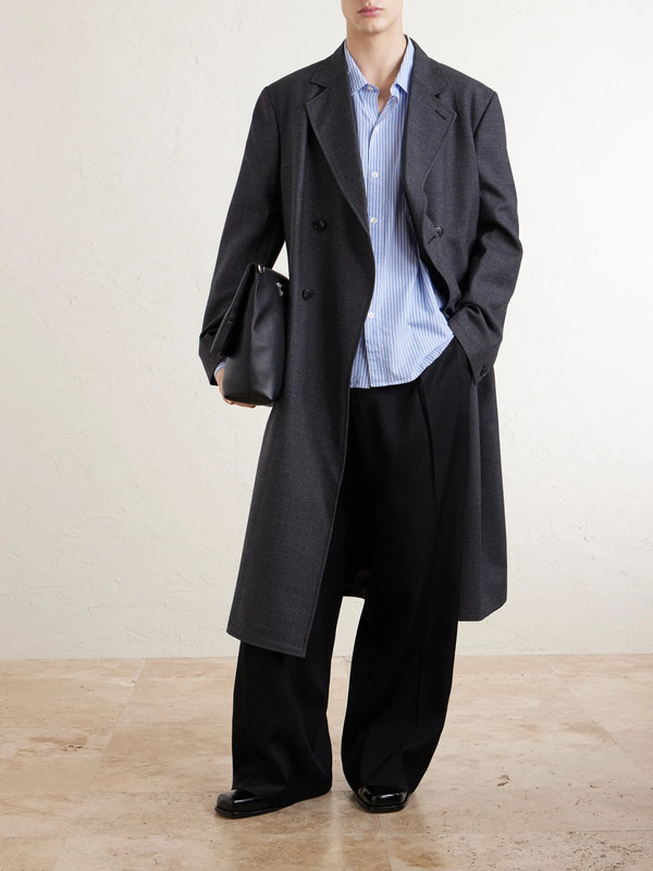  Mfpen - Conference Double-breasted Wool Coat - Men - Gray - S 