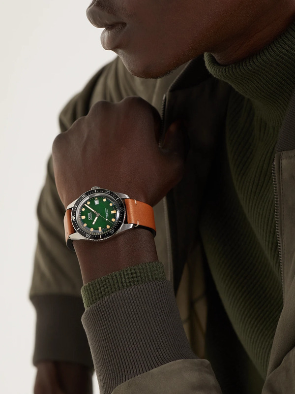  Oris - Divers Sixty-five Date Automatic 42mm Stainless Steel And Leather Watch, Ref. No. 01 733 7720 4057-07 5 21 45 - Men - Green 