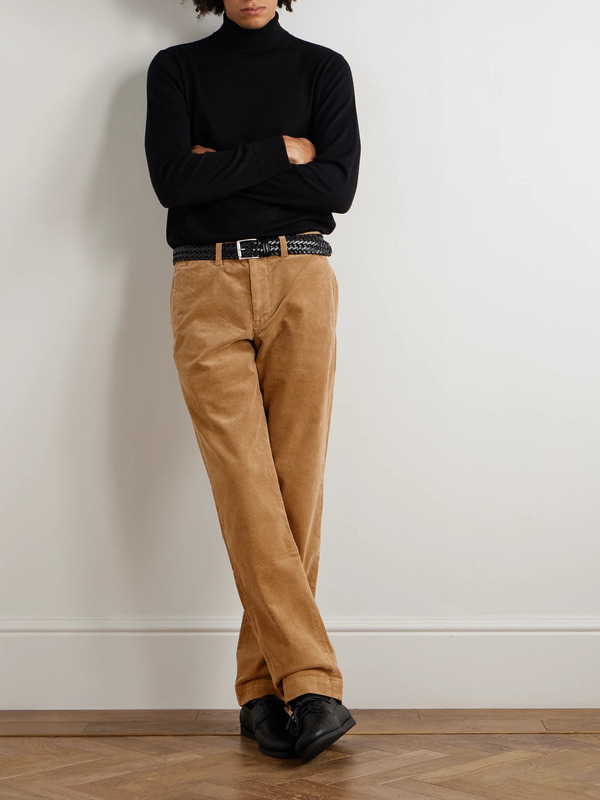  Polo Ralph Lauren - Bedford Slim-fit Straight-leg Cotton-blend Corduroy Trousers - Men - Brown - Uk/us 36 