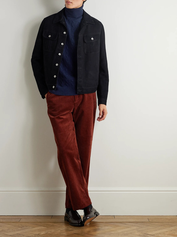  Polo Ralph Lauren - Logo-embroidered Cable-knit Wool And Cashmere-blend Rollneck Sweater - Men - Blue - Xs 