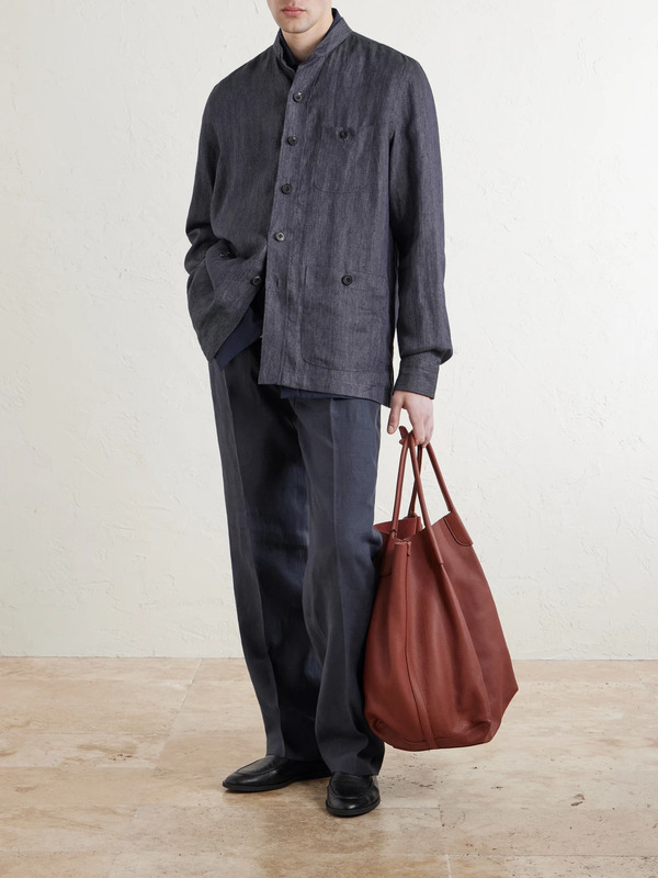  Rubinacci - Safari Linen Jacket - Men - Blue - S 