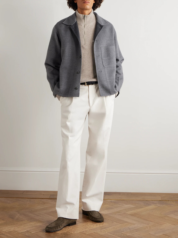  Sease - Cashmere Half-zip Sweater - Men - Neutrals - S 