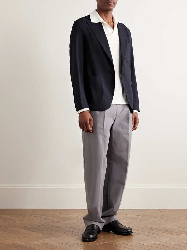  Stòffa - Unstructured Wool Suit Jacket - Men - Blue - It 54 
