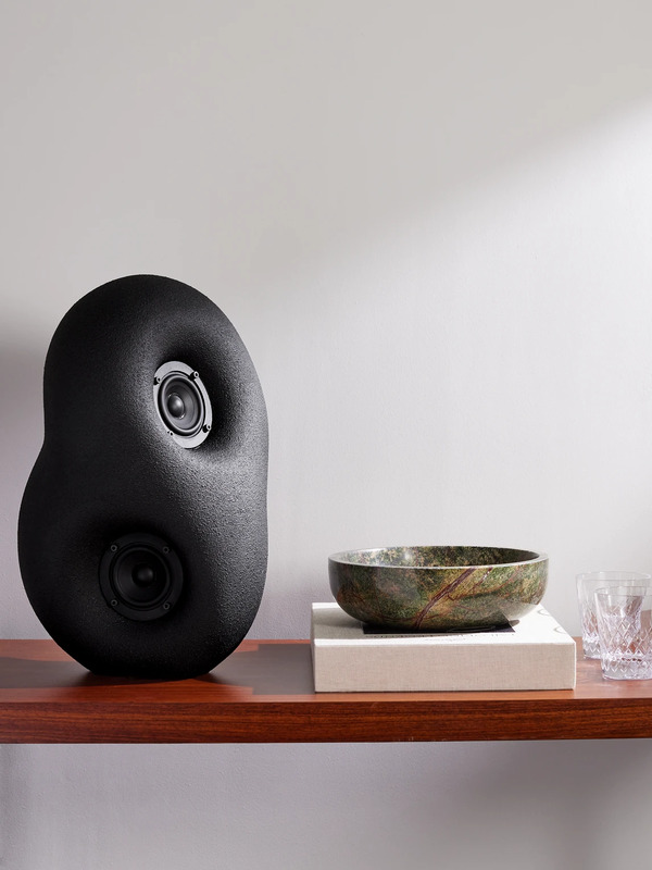  Transparent Speaker - Acoustic Sculpture Jesmonite Speaker - Men - Black 