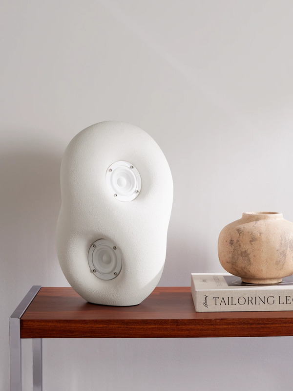  Transparent Speaker - Acoustic Sculpture Jesmonite Speaker - Men - White 