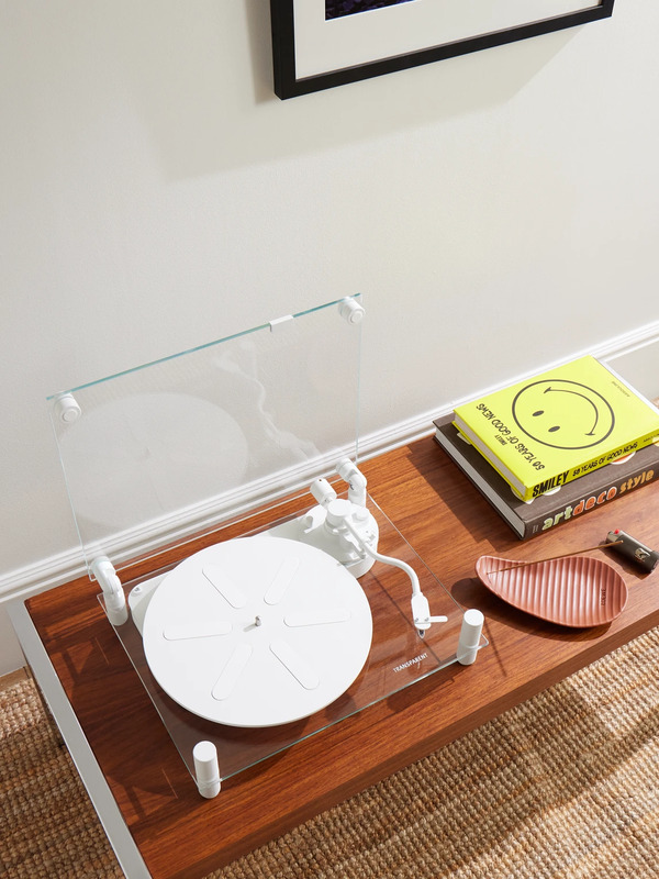  Transparent Speaker - Transparent Turntable - Men - White 