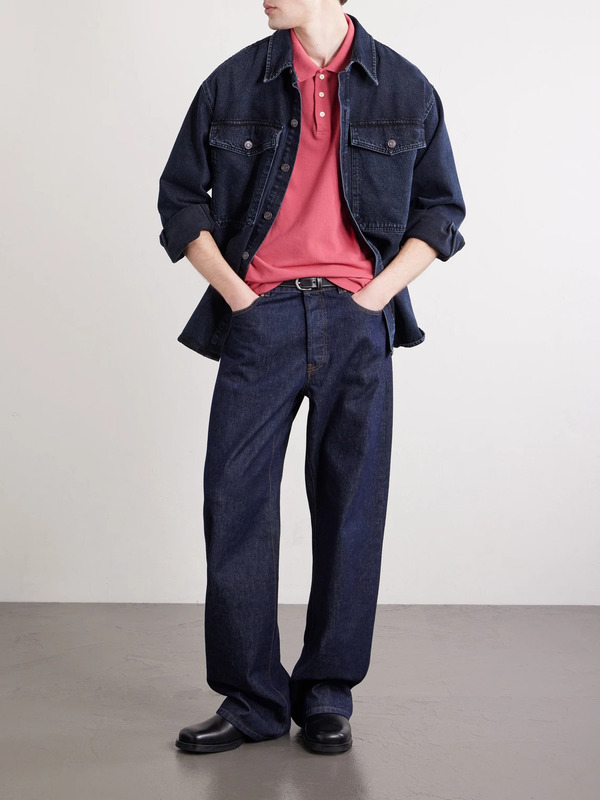  Visvim - Logo-embroidered Cotton Polo Shirt - Men - Red - 1 