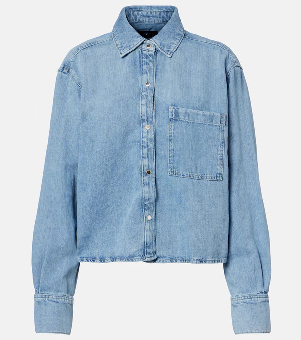  7 For All Mankind 7 For All Mankind Camisa Oversized Ivy De Denim 