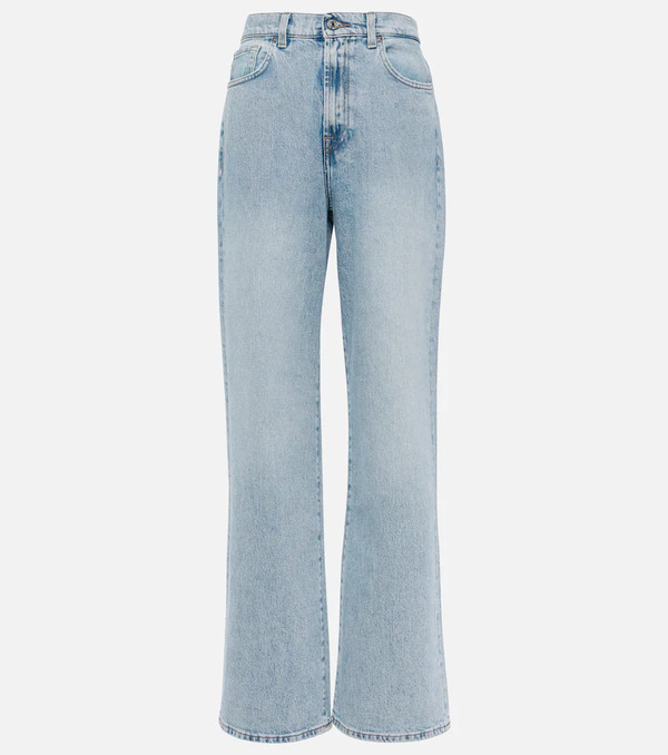 7 For All Mankind 7 For All Mankind Jeans Rectos De Tiro Alto 