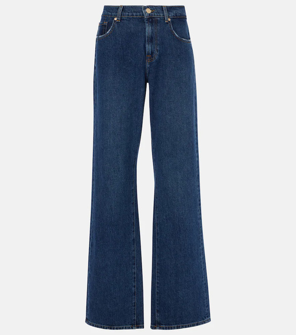  7 For All Mankind 7 For All Mankind Jeans Rectos De Tiro Alto 