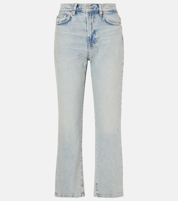  7 For All Mankind 7 For All Mankind Jeans Rectos De Tiro Alto 