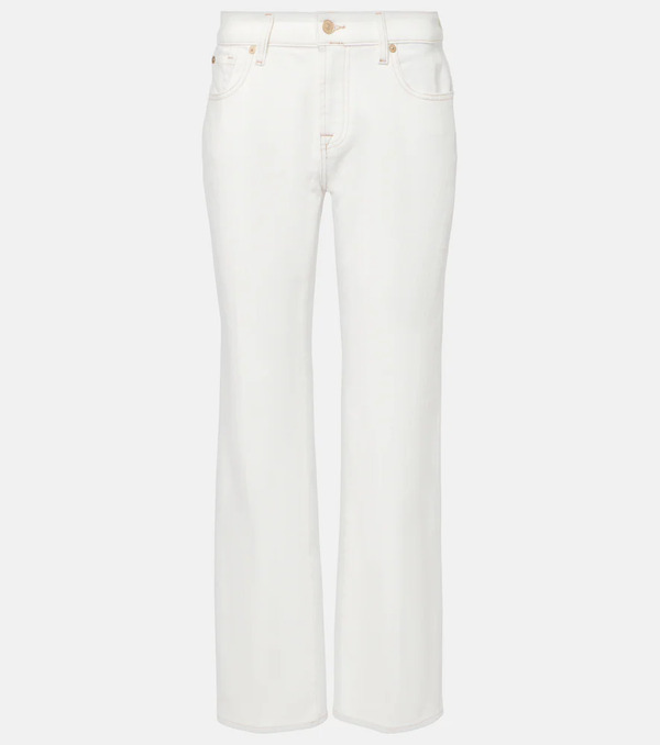  7 For All Mankind 7 For All Mankind Jeans Rectos De Tiro Alto 