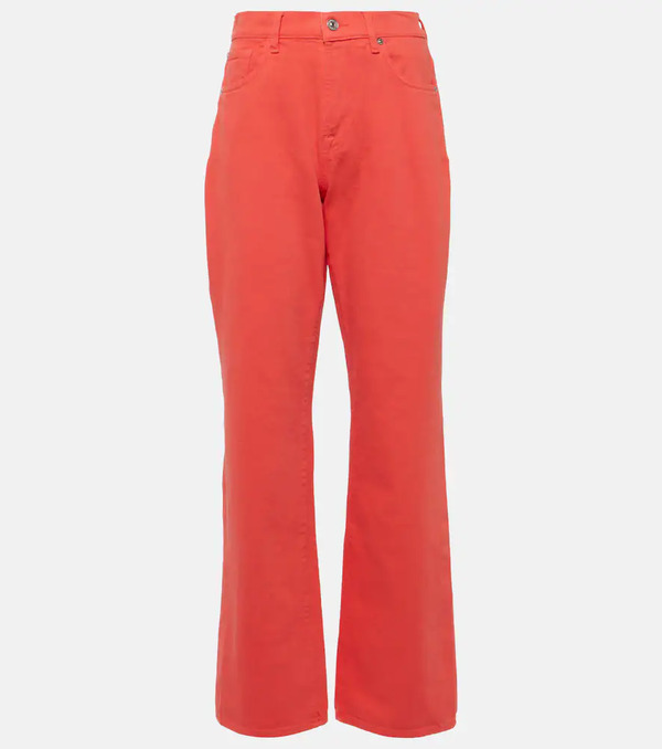  7 For All Mankind 7 For All Mankind Jeans Rectos Tess De Tiro Alto 