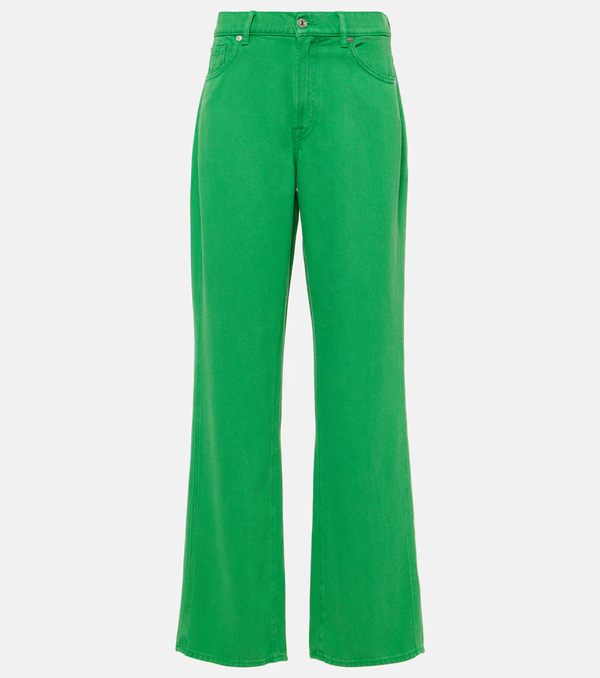  7 For All Mankind 7 For All Mankind Jeans Rectos Tess De Tiro Alto 