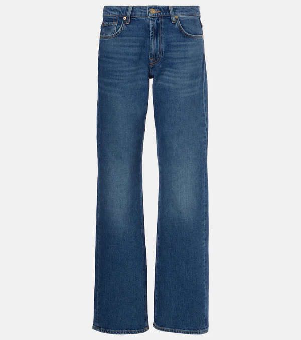  7 For All Mankind 7 For All Mankind Jeans Rectos Tess De Tiro Alto 