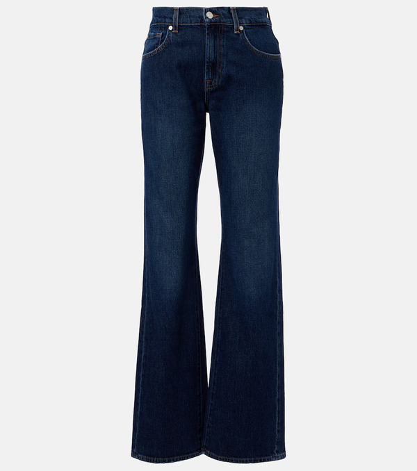 7 For All Mankind 7 For All Mankind Jeans Rectos Tess De Tiro Alto 