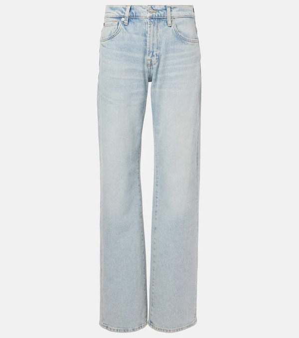  7 For All Mankind 7 For All Mankind Jeans Rectos Tess Trouser De Tiro Alto 