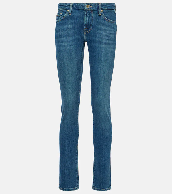  7 For All Mankind 7 For All Mankind Jeans Skinny Pyper De Tiro Medio 