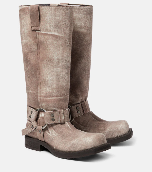  Acne Studios Acne Studios Botas Hasta La Rodilla Balius 35 Estampadas 