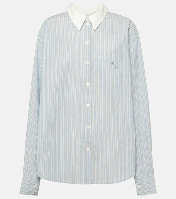  Acne Studios Acne Studios Camisa De Algodón A Rayas 