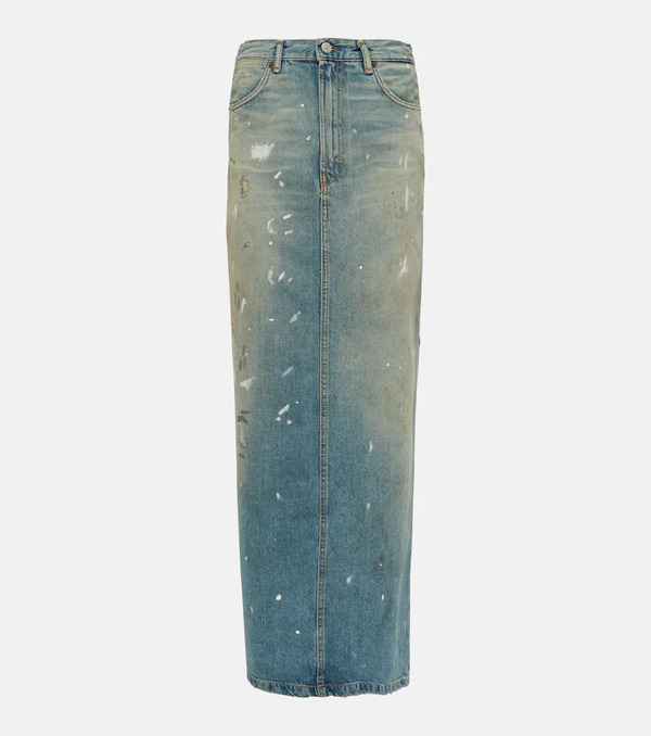  Acne Studios Acne Studios Falda Larga De Denim 