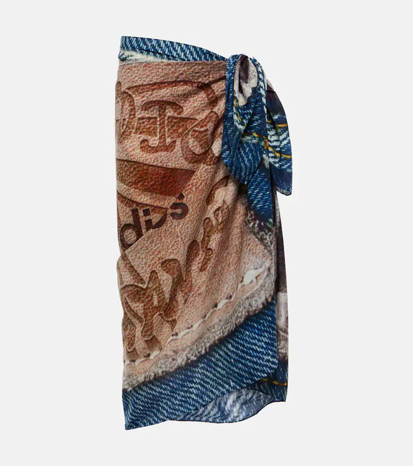  Acne Studios Acne Studios Pareo De Algodón Estampado 