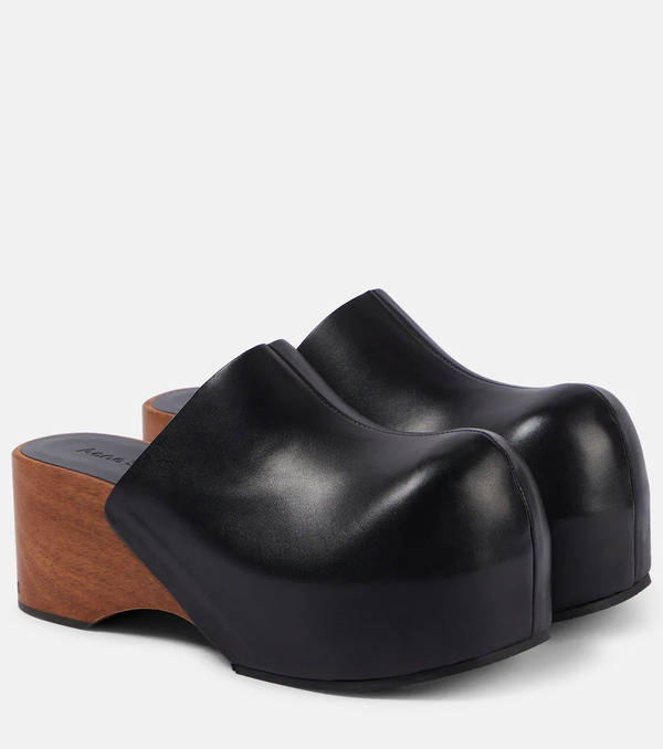  Acne Studios Acne Studios Zuecos De Piel 