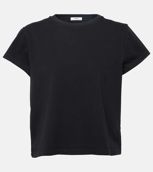  Agolde Agolde Camiseta Cropped Adine De Algodón 
