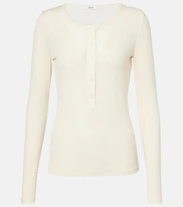  Agolde Agolde Camiseta Faustine Con Botones 